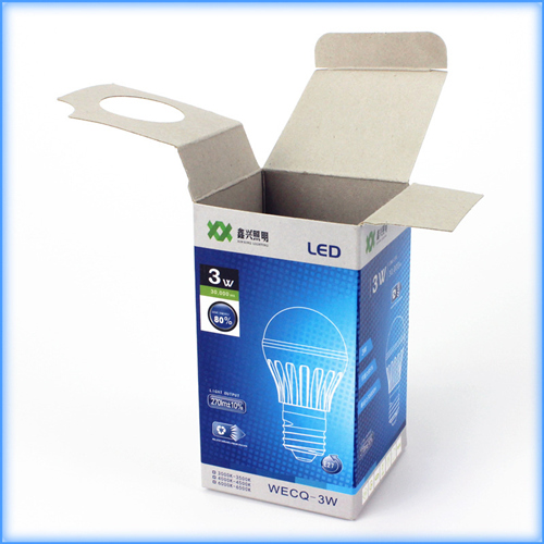 300g白板纸LED球泡灯纸盒